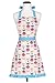 KAF Home Adult's Hostess Apron with Extra Long Ties – Adjustable Bib Cupcake Apron - Machine Wash - Used in Kitchen, Gardening
