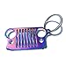 HUSUKU Colorful Stainless Steel Keychain for Jeep Grill 3D Metal Key Chain for Jeep Wrangler Car Gift (Rainbow)(16 Styles Optional)