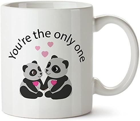 Valentine's Day Gifts Panda Coffee Mug - Great Present Idea for Him or Her - Best Office Cup & Birthday Gag Gift for your girlfriend, boyfriend, or loved ones.