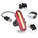 Bicycle Tail Light with USB Rechargeable,(New Design by Xawy)Ultra Red and Blue Bright 6 Modes In One Rear LED Safety Strobe Flashing Light Compatible With Bikes, Helmets, Bags
