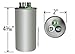 Goodman CAP050350440RSP Replacement - 35 + 5 uf/Mfd 370/440 VAC AmRad Round Dual Universal Capacitor, Made in The U.S.A.