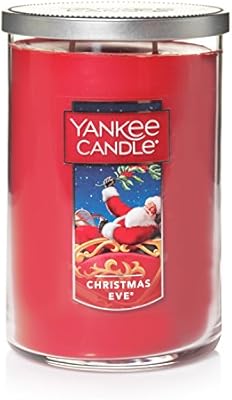 Amazon Com Yankee Candle Large Jar 2 Wick Christmas Eve Scented Tumbler Premium Grade Candle Wax With Up To 110 Hour Burn Time Home Kitchen