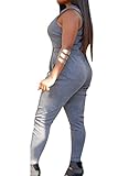 Pink Queen Womens Sports Casual Sleeveless Hooded Long Pants Jumpsuits Rompers