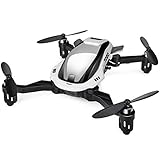 TOZO Q4040 Drone RC Quadcopter Foldable Mini Altitude Hold Headless RTF 360 Degree Flips & Rolls 6-Axis Gyro 4CH 2.4Ghz Remote Control Helicopter Height Hold Steady Easy Fly for Training. White