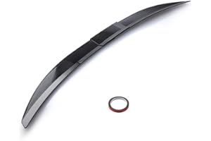 Pasuihcay Universal Car Spoiler, Adjustable Rear Trunk Spoiler Lip Roof Tail Wing Accessories, Carbon Fiber
