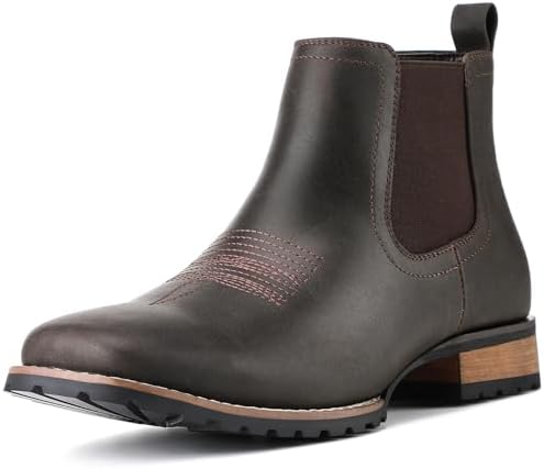 RUJO The Vegas Cowboy Boots For Men Handmade Caravan Calfskin Genuine Hide Round Amazon.com: RUJO The Vegas Cowboy Boots For Men Handmade  main image 3