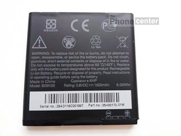 TPC© Original Akku HTC BA S640/BI39100 35H00170 – 00 M für HTC Sensation XL/HTC Titan/1600 mAh/Bulk