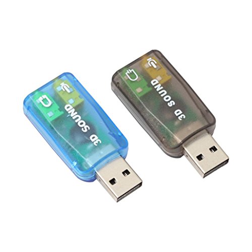 Sikye USB5.1 3D Audio Sound Card Adaptor For PC Desktop Notebook Laptop (Blue)