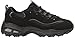 Skechers Sport Women's D'Lites Memory Foam Lace-up Sneaker,Black,11 W US
