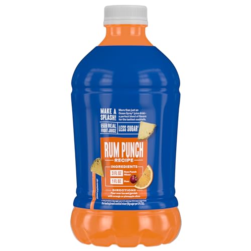 OCEAN SPRAY® RUM PUNCH COCKTAIL MIXER, DRINK MIXER MADE WITH REAL FRUIT JUICE, 32 FL OZ BOTTLE