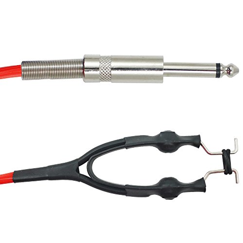 ITATOO 2pcs Tattoo Clip Cords Silicone Soft 5.9 Feet 1.8M Tattoo Clip Cord for Tattoo Machine Tattoo Power Supply Tattoo Wire Red