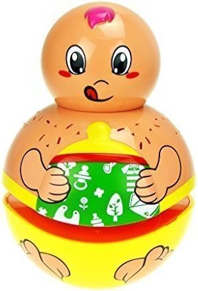 Toylife Baby Musical Tumbler Toy Story Telling Roly-poly Colorful Light Bottle Doll