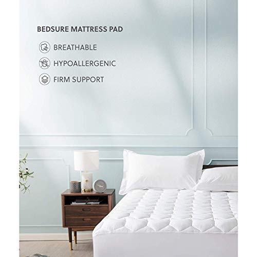 Bedsure Thick Mattress Pad Twin XL Upgraded Breathable Quilted