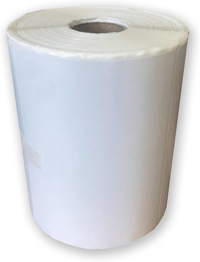 500 Roll 100mm x 75mm White Direct Thermal Labels Perforated 4 x 3 Inch Postage Courier Blank Labels 25mm Core