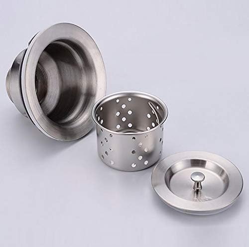 Sifone with S Trap Waste Outlet For Bowl Backwash Sink Hair Strainer Deep Waste with Basket (20 mm tread with PIPE and S-trap) - Image 4