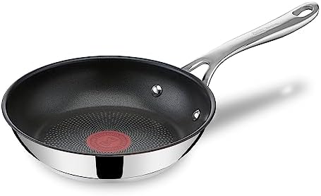 Tefal Jamie Oliver Cook's Direct Stainless Steel Frying Pan, 20 cm