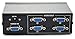 E-More 4 Port VGA Video Splitter 1-to-4 Monitor VGA/SVGA LCD CRT 4 Port Video Splitter Box Display Distributor 250MHZ