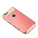 technext020 iPhone 6S Plus Rose Case, Pink Armor Case for iPhone 6S Plus Slim Hybrid Dual Layer Shockproof Tough Plastic Silicone Hard Cover for Apple iPhone 6 6S Plus Bumper Back cover