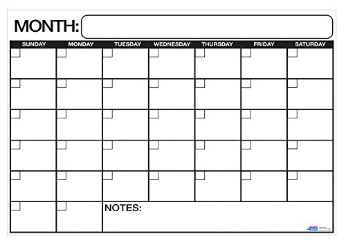 Best Dry Erase Wall Calendar Planner & Organizer 13