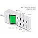 8 Port USB Charging Station, 8 Port USB Wall, Travel Charger USB Socket, Fast Charger With LCD Display For iPhone 6/6S/ 6/6S Plus/5/5S/SE HTC Samsung And Other USB Devices