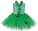 Tutu Dreams Toddler Halloween Costume Green Tutu Dress for Girls Kids Halloween Biorthday Party Dress Up Outfit (Green, Small(1-2 years))
