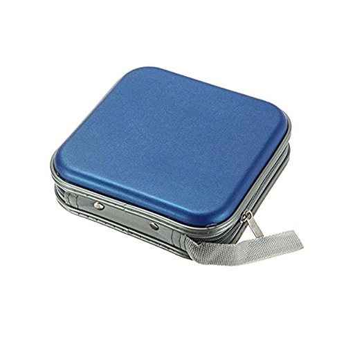 ZYHW Auto Car CD VCD DVD Organizer Square Case Storage Holder Blue