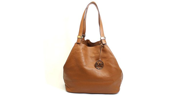 michael michael kors brown leather colgate grab bag