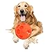 Large Size Dog Treat Ball Interactive Treat Dispensing Dog Toy Pet IQ Treat Ball Made of Environmental and Non-Toxic Bite Resistant Material and 4.5 Inches in Diameter.