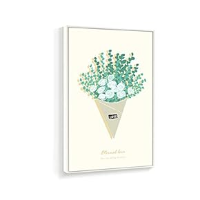 Framed Canvas Wall Art for Living Room, Bedroom Beautiful Bunch Flowers Canvas Prints for Home Decoration Ready to Hanging - 16x24 inches