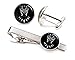SharedImagination Black Panther Cufflinks, The Avengers Jewelry, Shield Tie Clip, Superhero Wedding Party and Groomsmen Gift Gifts, Geek