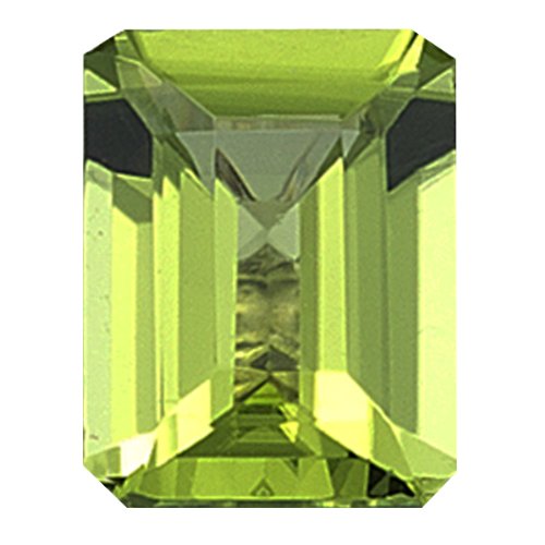 1.03-1.20 Ct of 7x5 mm AAA Emerald Peridot ( 1 pc ) Loose Gemstone