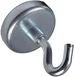 1 Neodymium Hook Magnet - Holds up to 125 Pounds