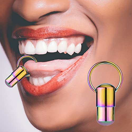 wmLzhen Vibrating Tongue Ring Tongue Nail with Button Battery- Prickly  Straight Barbells Body Piercing Barbell Tongue Rings for Woman Man  (Multicolor) in Saudi Arabia | Whizz