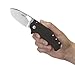 CRKT Batum EDC Folding Pocket Knife: Outdoor Everyday Carry, Satin Blade with Finger Choil, Thumb Slot Open, Frame Lock Stainless Handle, Reversible Pocket Clip 5453