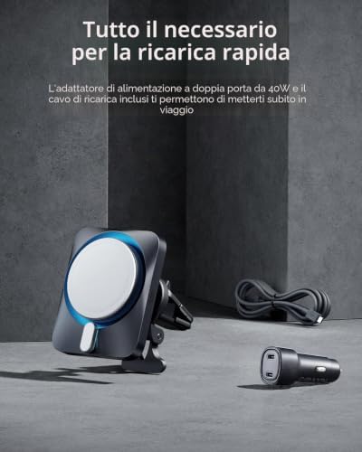 15W Caricatore Auto MagSafe con CryoBoost, per Apple - Certificato