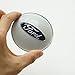 4PCS 65mm 2.56'' Auto Car Sticker Wheel Center Hub Cap Logo Aluminium fit for Ford (Silver)