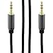 SecurOMax Aux Cable (3.5mm, Male to Male) with Shielded Cord, 3.3 Feet, 2 Pack
