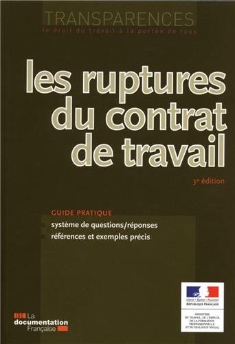 Les  ruptures du contrat de travail
