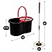 Mop and Bucket Set Strongest Heaviest Duty Mop - Best Floor Mop Easy To Use - For Professional Home Floor Cleaning System - 360 Spin Non Scratch Microfiber Wet Jet Mop With Integrated Wringer Bucket