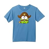 Cut the Rope: Pirate Om Nom T-Shirt - Baby Blue