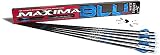 Carbon Express Maxima BLU RZ Fletched Carbon Arrows with RED Zone Technology and Blazer Vanes, 150 Spine, 6-Pack