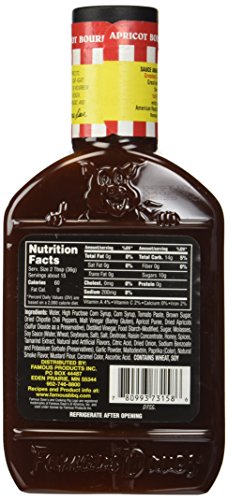 Famous Dave's Apricot Bourbon BBQ Sauce (2 Pack) 1st Place Barbecue Winner