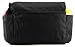 Black Canvas Messenger Satchel Diaper Bag with Pink Argyle Skull