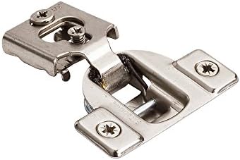 One 1/2" Overlay Cam Adjustable Face Frame Hinge with Dowels