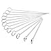 X-Chef 12-inch Metal Kabob Skewers, 304 Stainless Steel Barbecue Skewers Flat Skewer Sticks for Grilling, Pack of 12