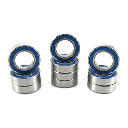 8x14x4mm Precision Ball Bearings ABEC 3 Rubber Seals (10) MR148-2RS-BU