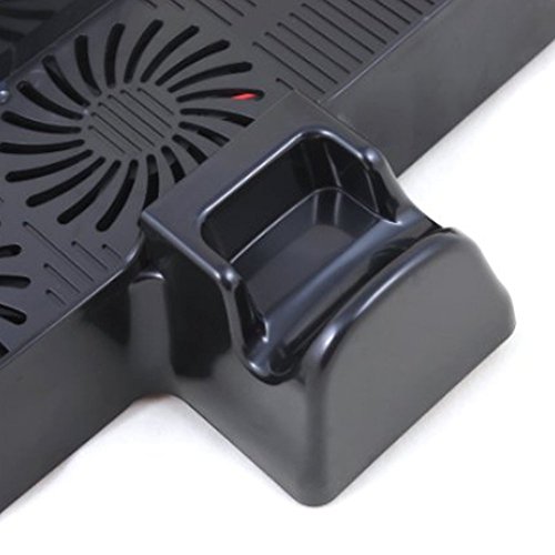 ElementDigital Console Cooling Fan, 3-in-1 Console Controller Stand Cooler Station with USB Charging Cable for Microsoft Xbox 360 Slim