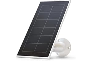 Arlo Essential Solar Panel Charger - Arlo Certified Accessory - Weather Resistant, 8 ft Power Cable, Adjustable Mount, Only Works with Arlo Essential and Essential XL Cameras, White - VMA3600