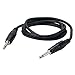 3.5mm 1/8 Male Mini Plug to Male Mini Plug monaural Mono Audio Cable 2 Pack