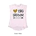 Unordinary Toddler Big Sister Shirt Outfit Pregnancy Reveal Announcement Promoted to Sister t-Shirt (2y, White)